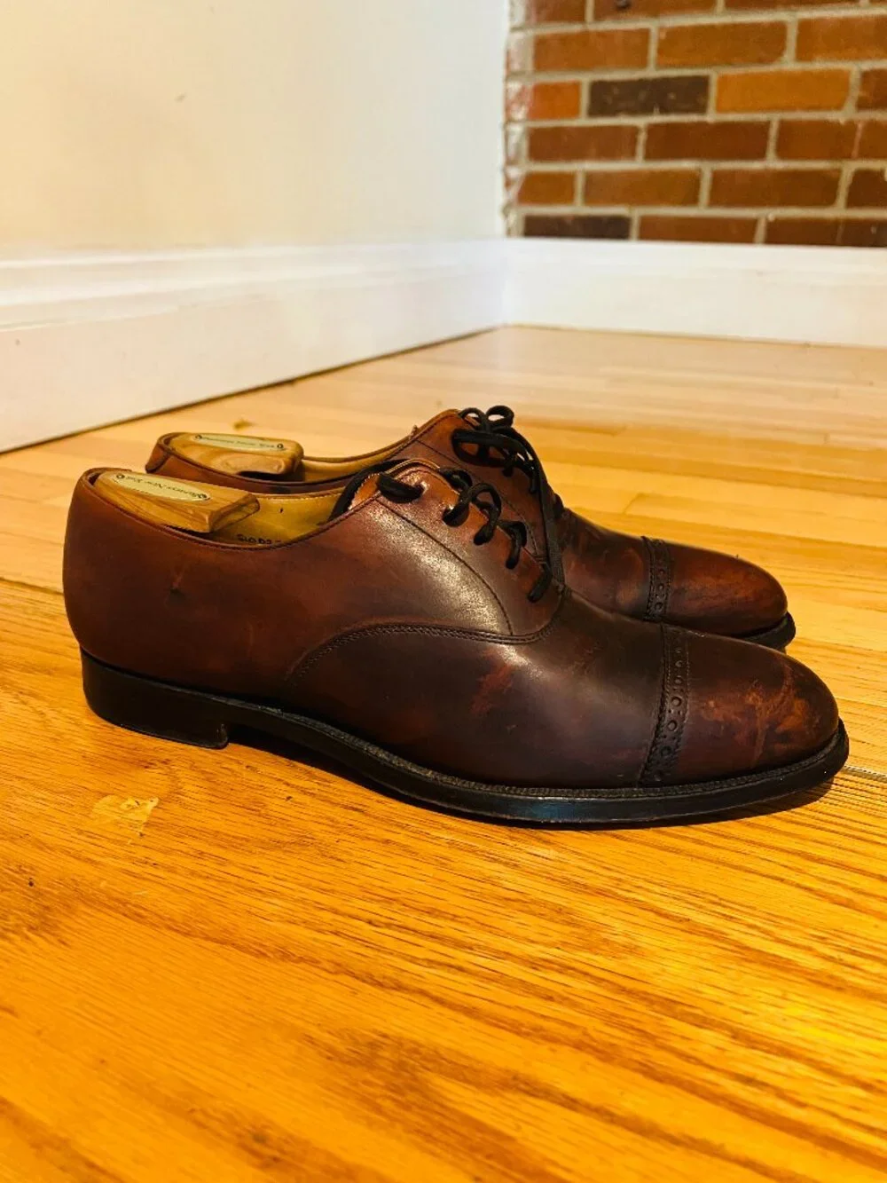 Dunhill X Poulsen & Skone Derby Dress Shoes In Brown Size 9.5 D US $930